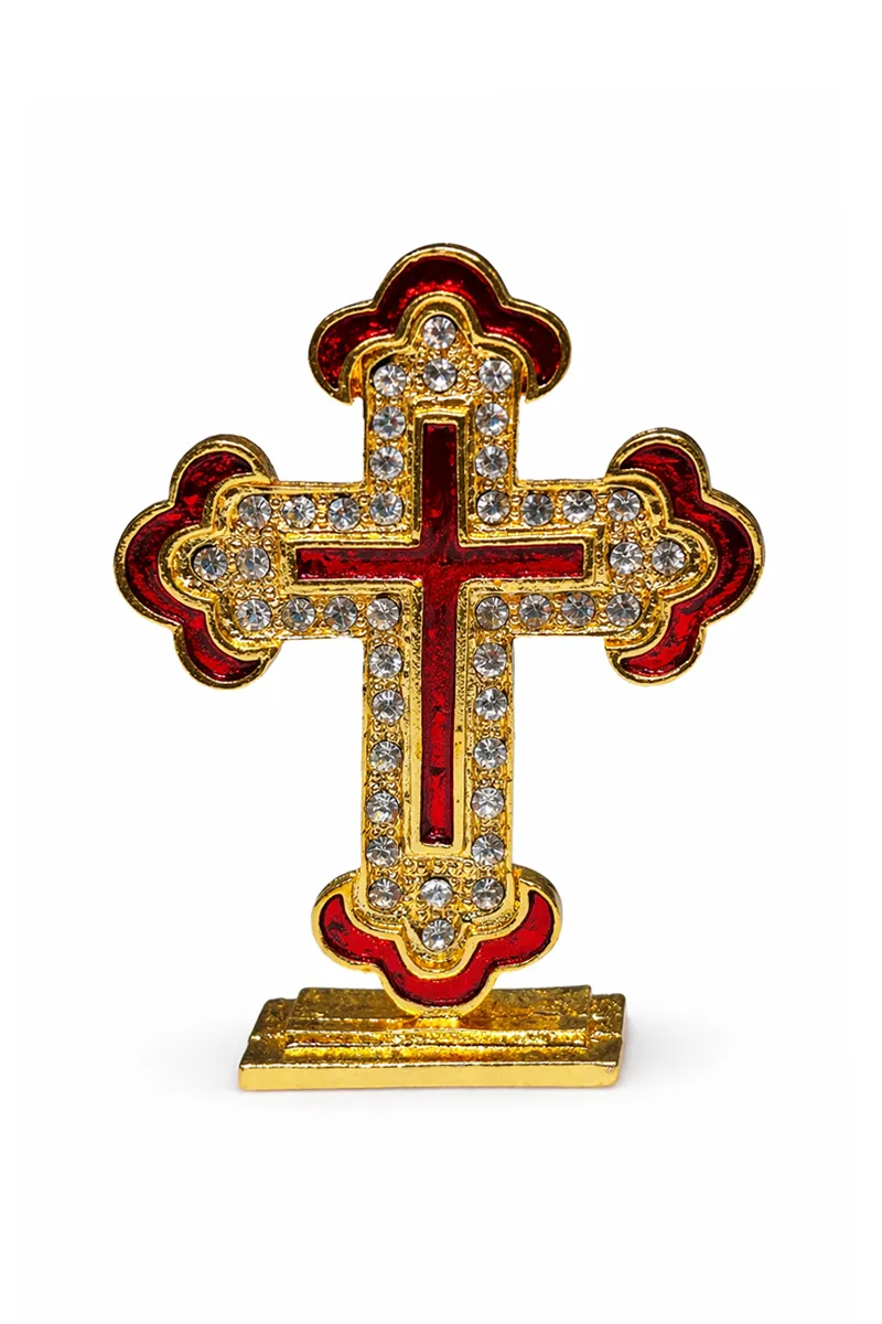 Jesus Christ Holy Cross Symbol Metal Idol - Small