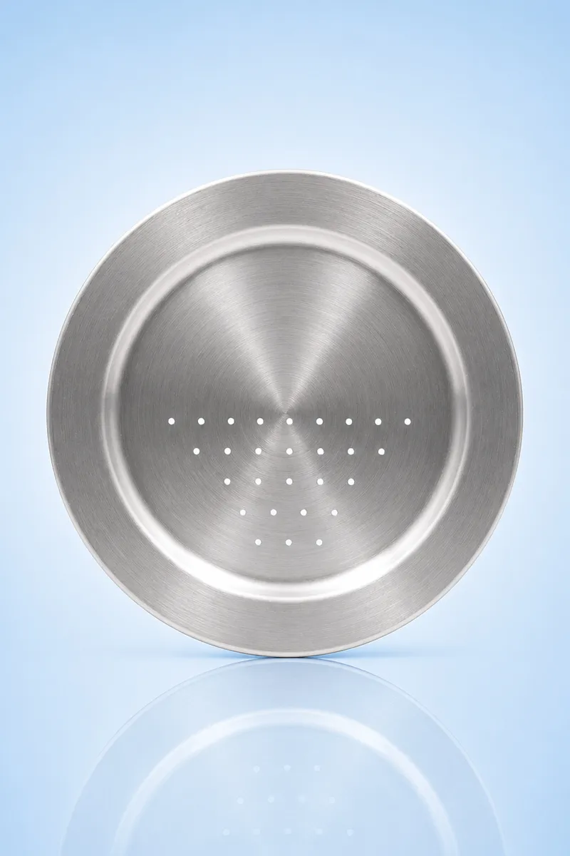 Aluminium Vadi Thattu - Medium, Silver - PORUR POHK1521VADISIL