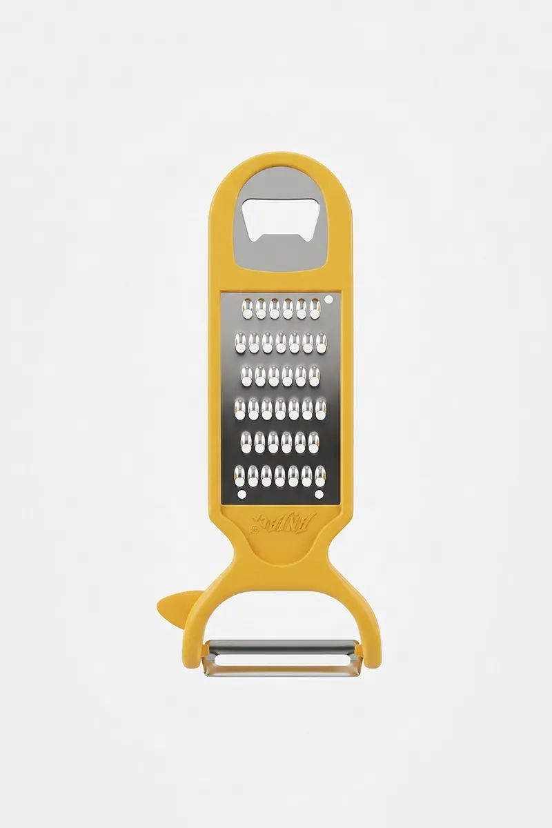 Anjali Plastic & Stainless Steel Grater, Peeler & Bottle Opener - Small
