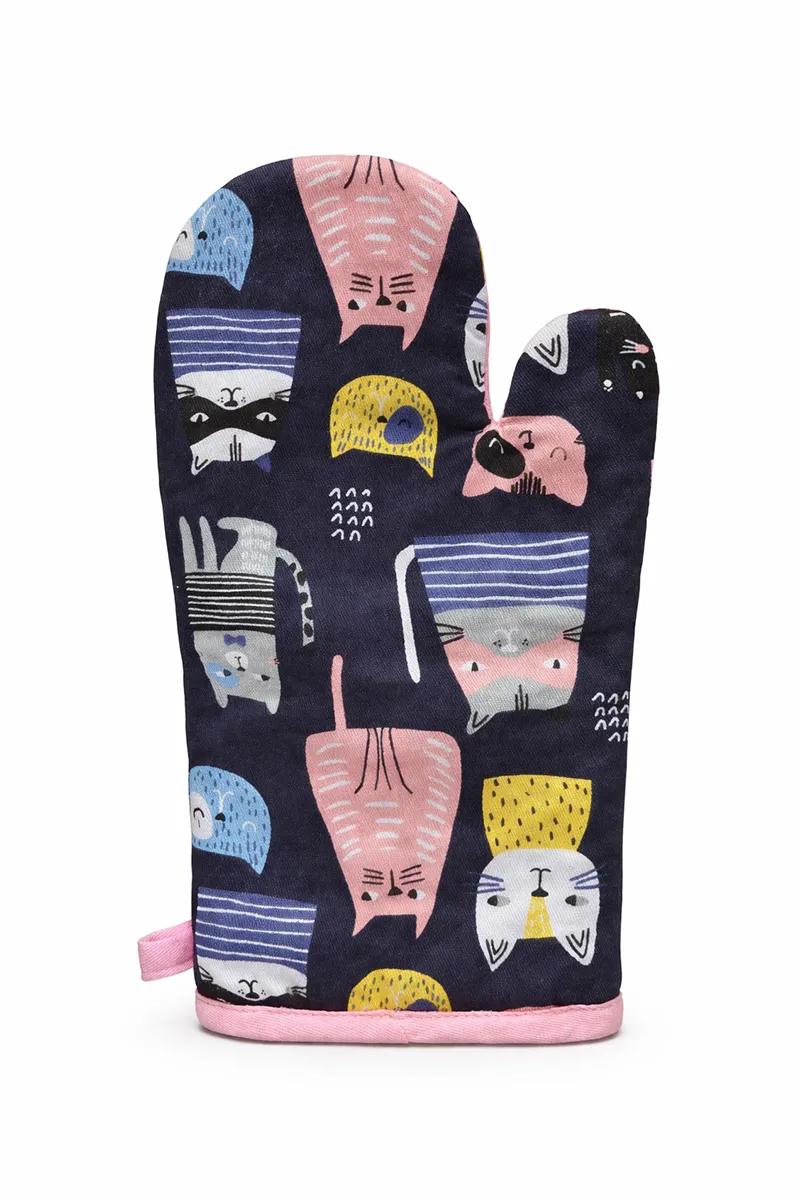 Cotton Heat Resistance Oven Gloves - Pack of 1