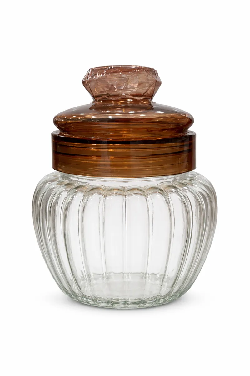 Glass Storage Container with Plastic Lid - Medium