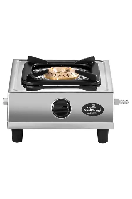 Sunflame Single Burner DLX Stainless Steel Manual Gas Stove | Gas Cooktop (Assorted)