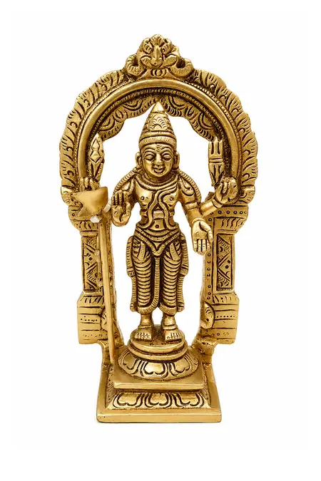 Brass Murugan Idol - Medium