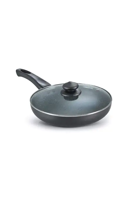 Prestige Omega Deluxe Granite Non-Stick Fry Pan with Lid - 26CM, 2.0 Ltr