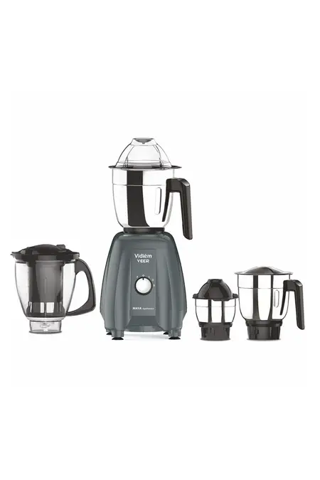 Vidiem Veer 650 W Mixer Grinder with 3 Jars and 1 Juicer Jar (Assorted)