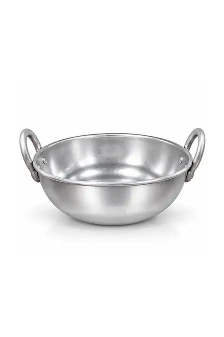 Aluminium Anodized Concave Kadai - 190mm / 1.5 Ltr