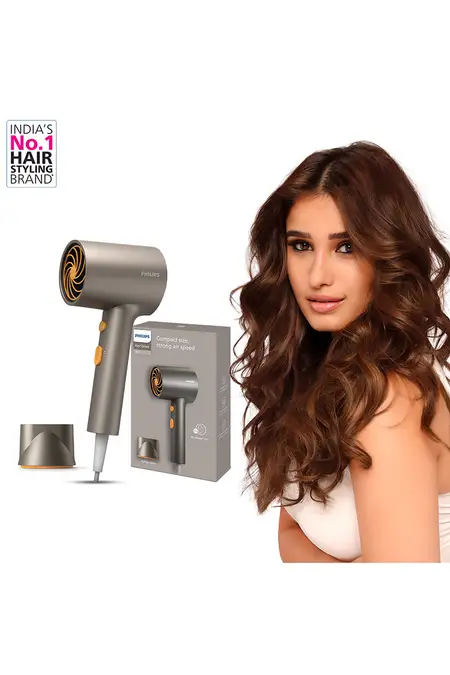 Philips BHD321/06 1600 W Hair Dryer with Negative Ions, 4 Heat & Speed Modes (Assorted)
