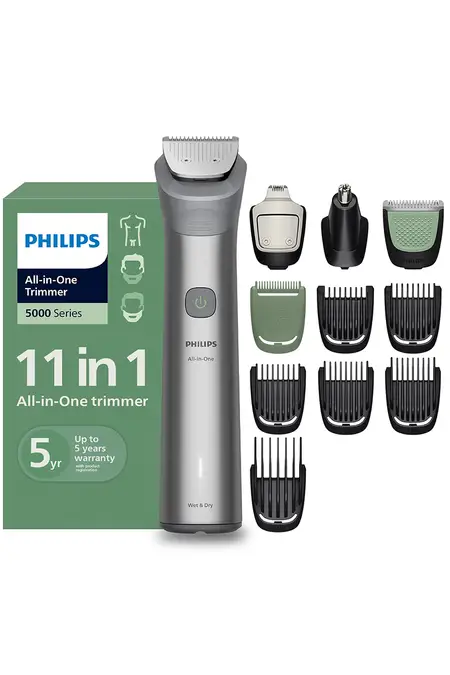 Philips MG5932/15 11-in-1 Trimmer with BeardSense Technology, IPX7 Waterproof (Assorted)
