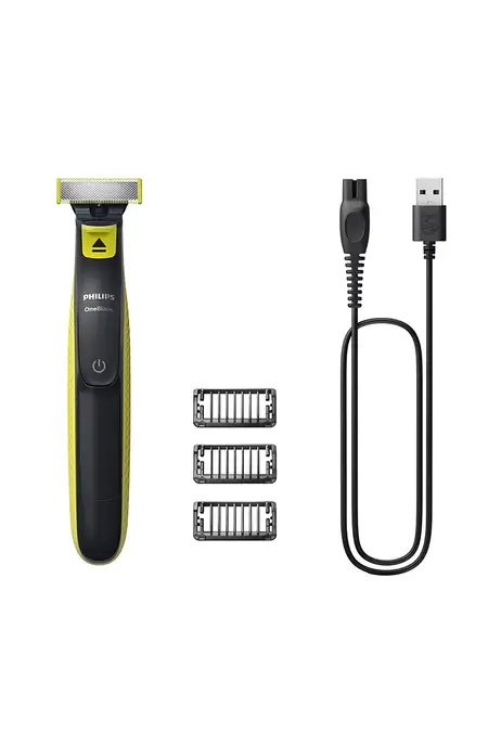 Philips QP2724/10 One Blade Hybrid Fancy Trimmer and Razor Trim for Edge and Shave (Assorted)