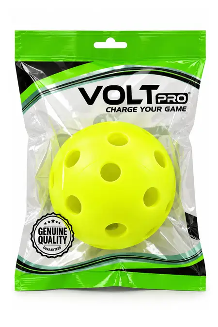 Pickleball with Perforated Design for Practice and Match Play