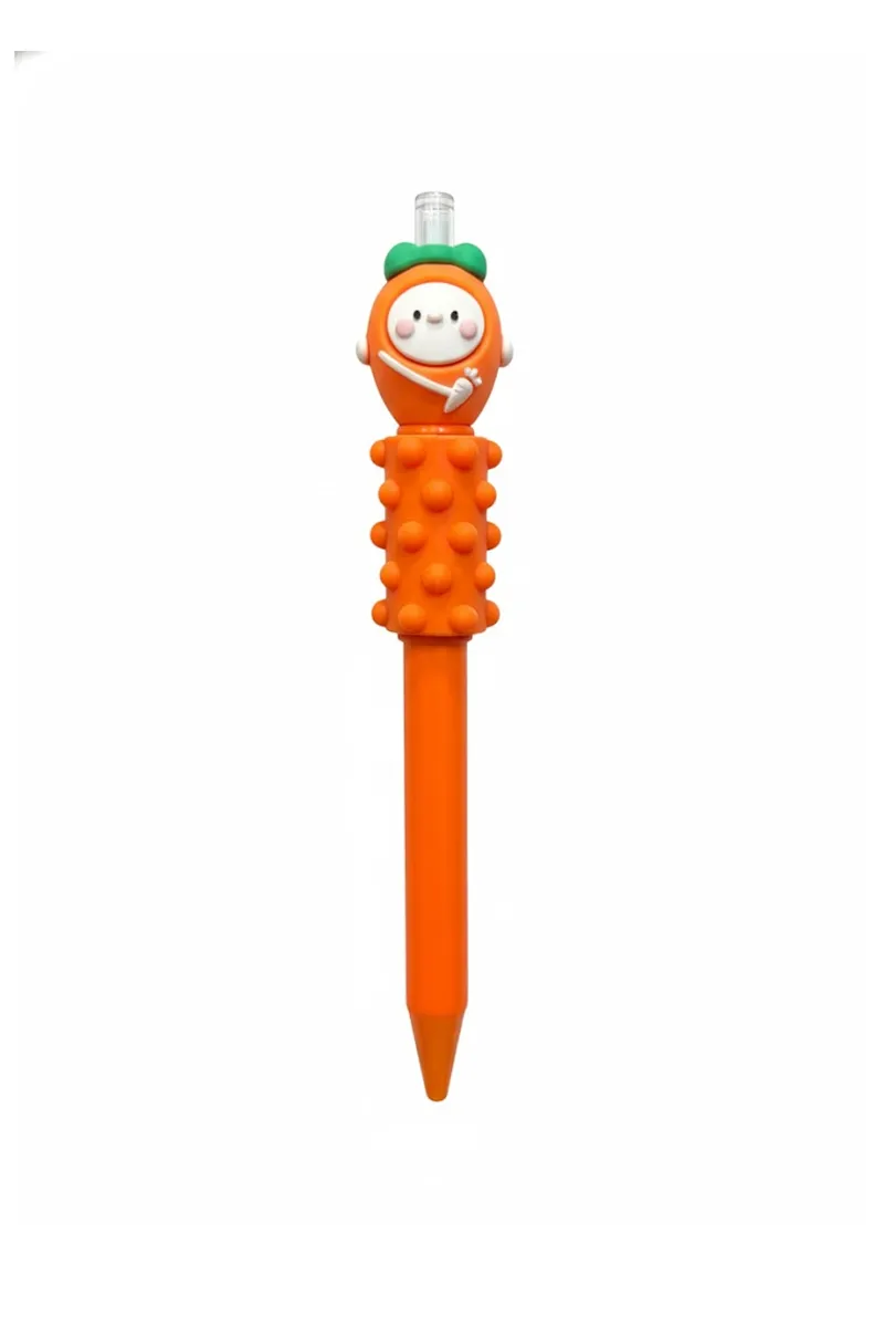 Cute Carrort Lead Pencil, Orange - 1pc