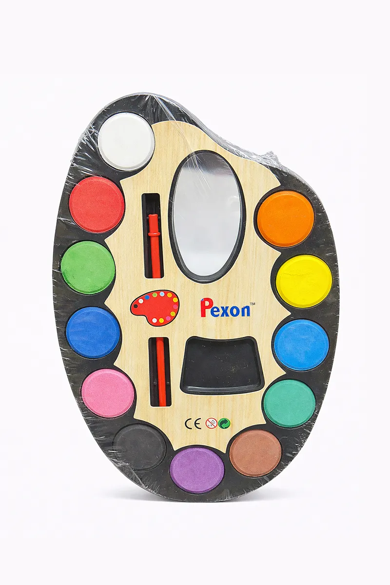 12 Color Artistic Palette with Brush -  Pack of 1