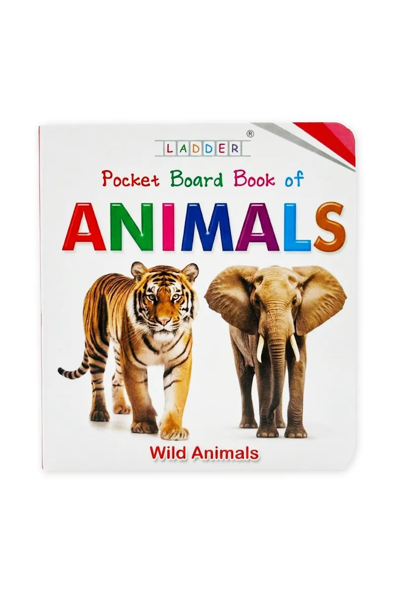 Pocket Board Book of Animals for Kids - 1pc
