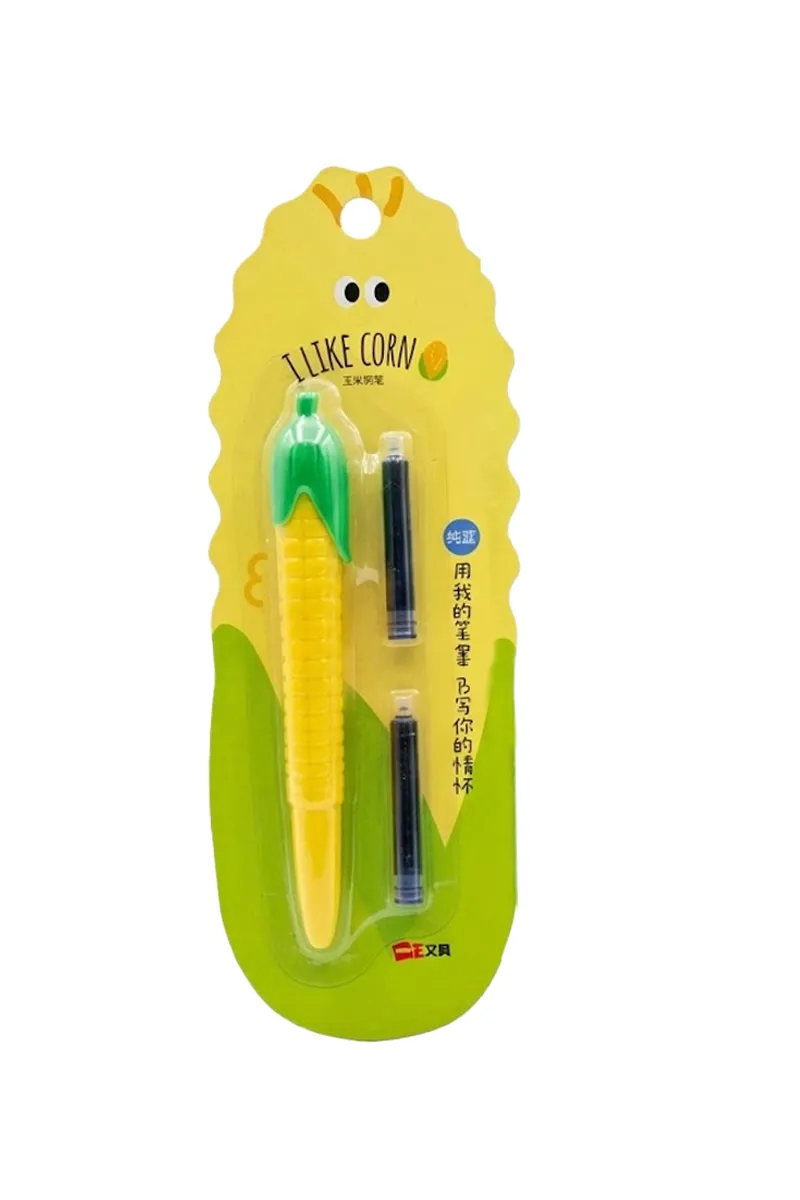 Cute Ink Pen Set with 2 Cartridges - Pack of 3