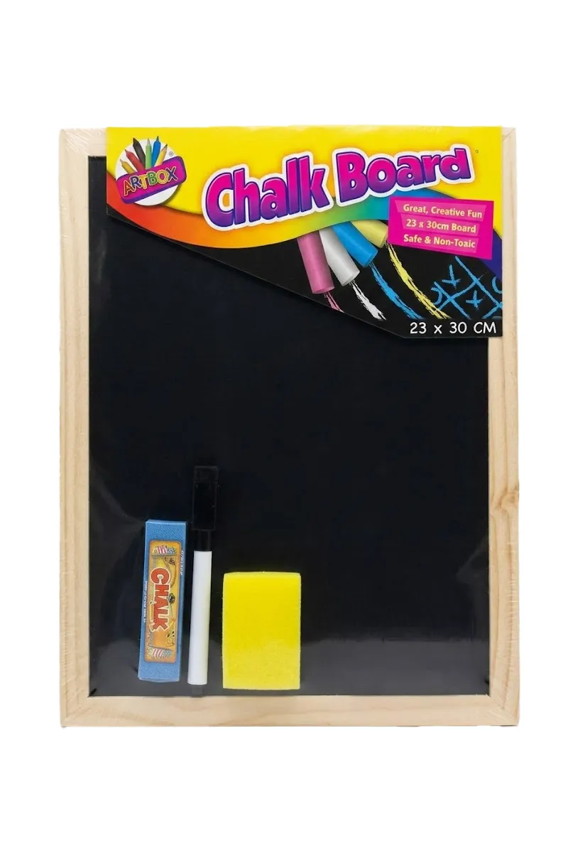Wooden Chalk Board Kit - Pack of 4