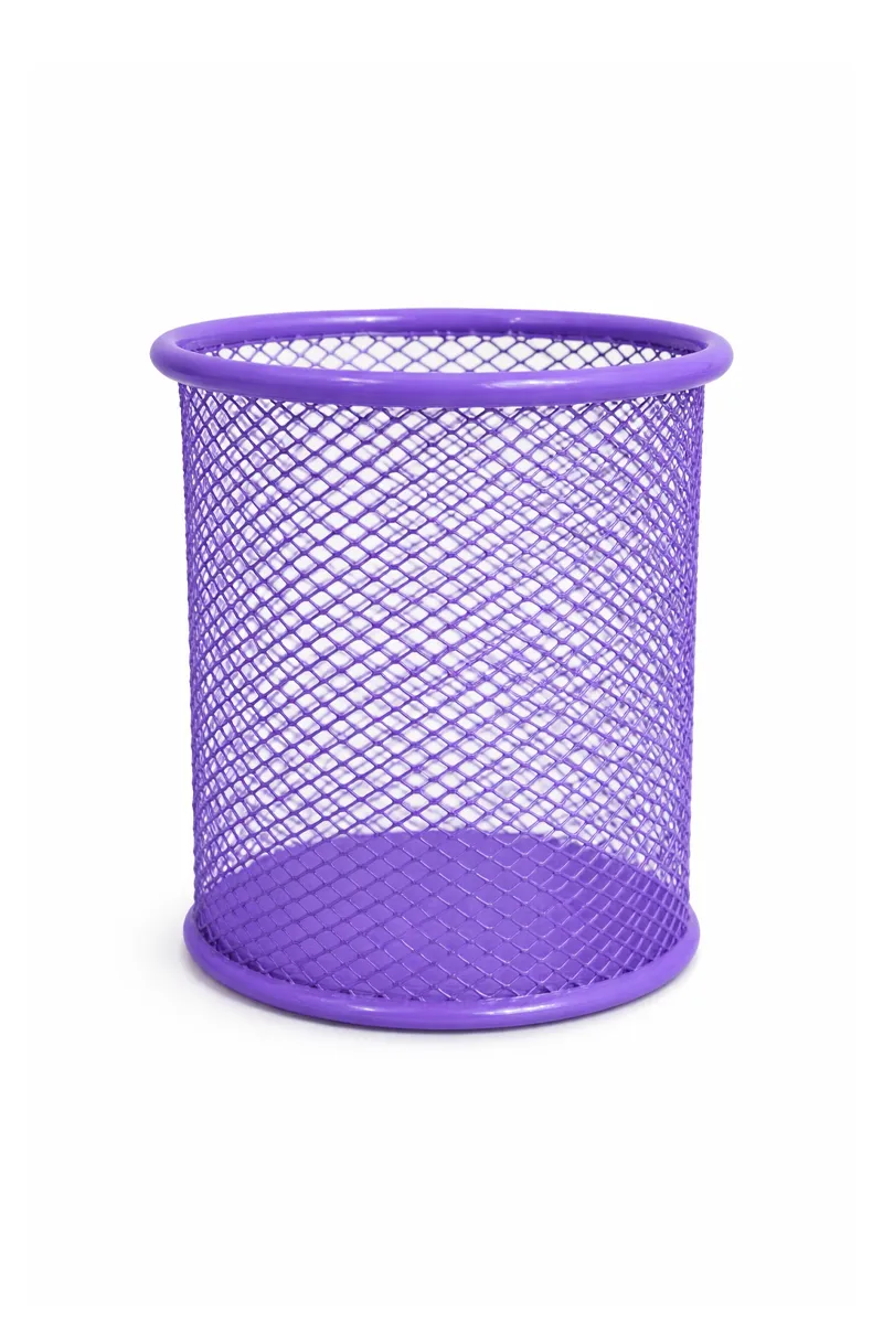 Steel Pen / Pencil Stand, Purple - 1pc