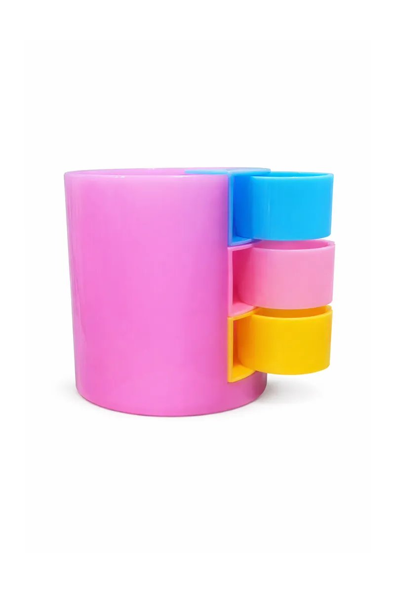 Plastic Pen / Pencil Stand, Multicolor - 1pc