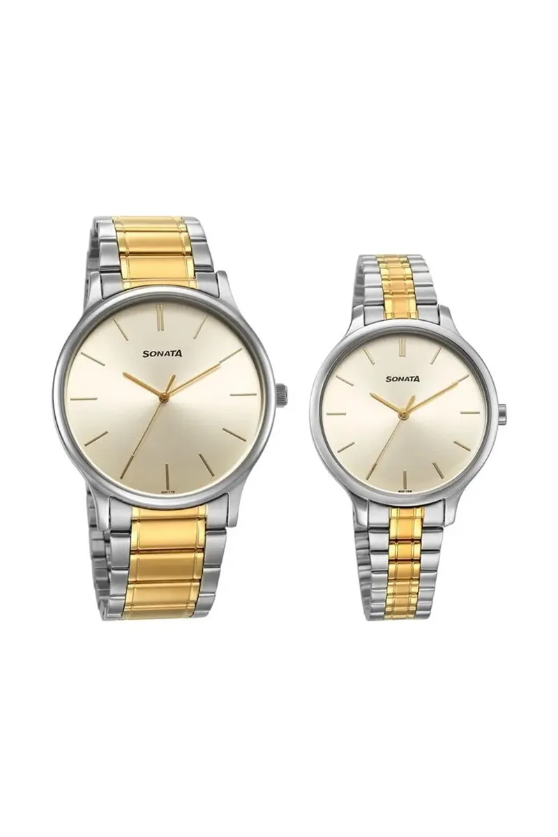 Sonata Pair Quartz Analog Couple Watch for Couple
