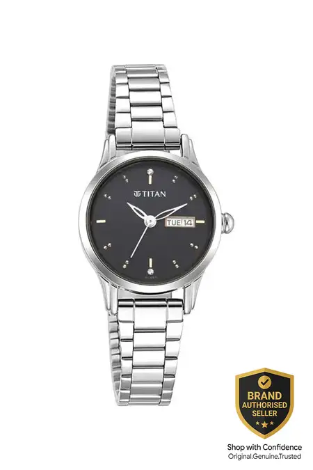 Titan Lagan Quartz Analog Watch with Day & Date for Women