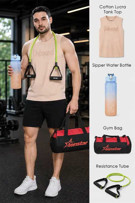 Men's Fitness Essentials Combo – Pack of 4