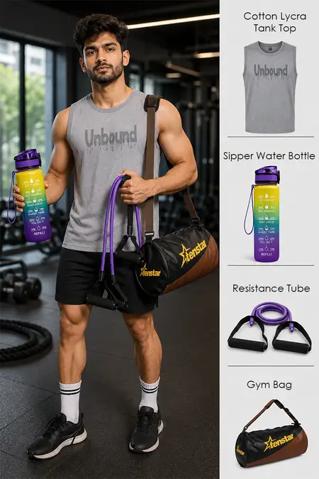 Men's Fitness Essentials Combo – Pack of 4