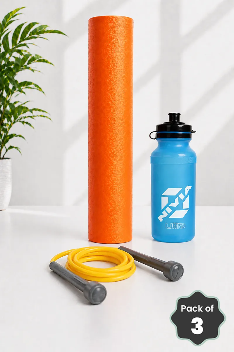 Home Gym Essentials Kit for Men & Women - Combo - Set of 3