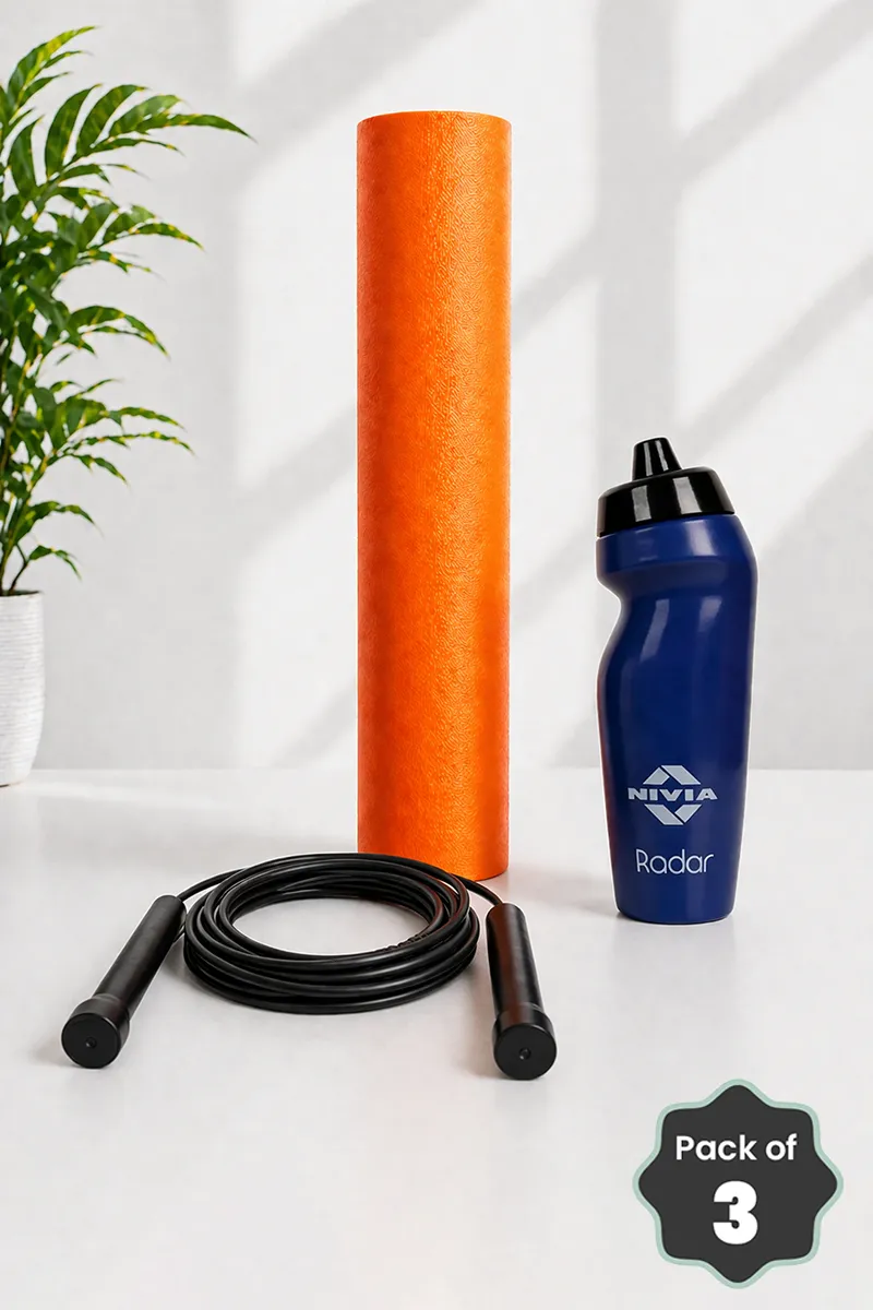 Home Gym Essentials Kit for Men & Women - Combo - Set of 3
