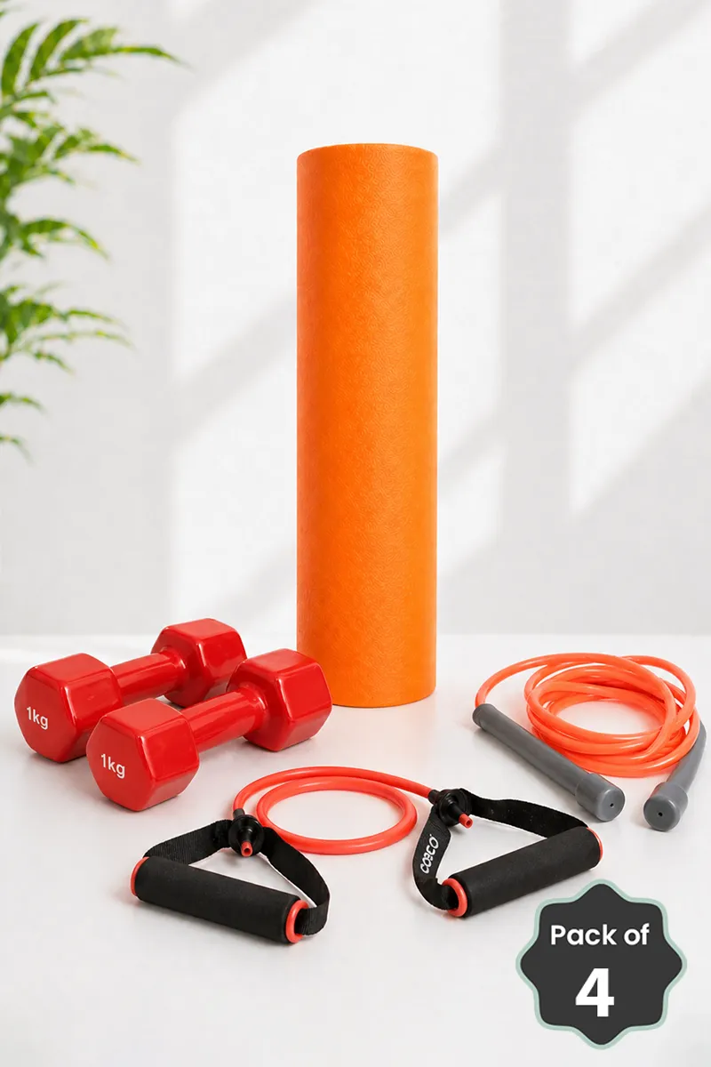 All-in-One Home Workout Kit Combo - Set of 4