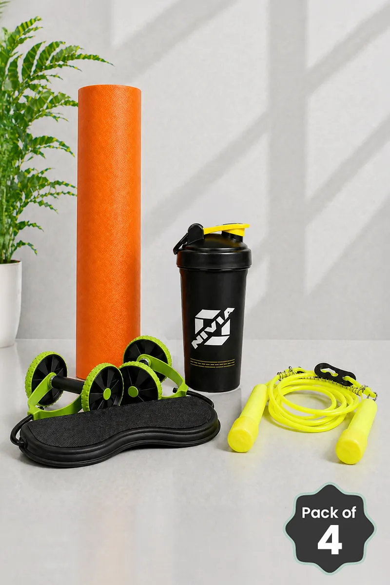 4-in-1 Fitness Combo Set for Men & Women Combo - Set of 4