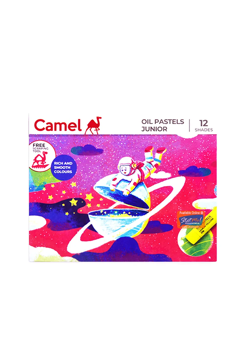 Camel Oil Pastels Junior with Scraping Tool - 12 Shades