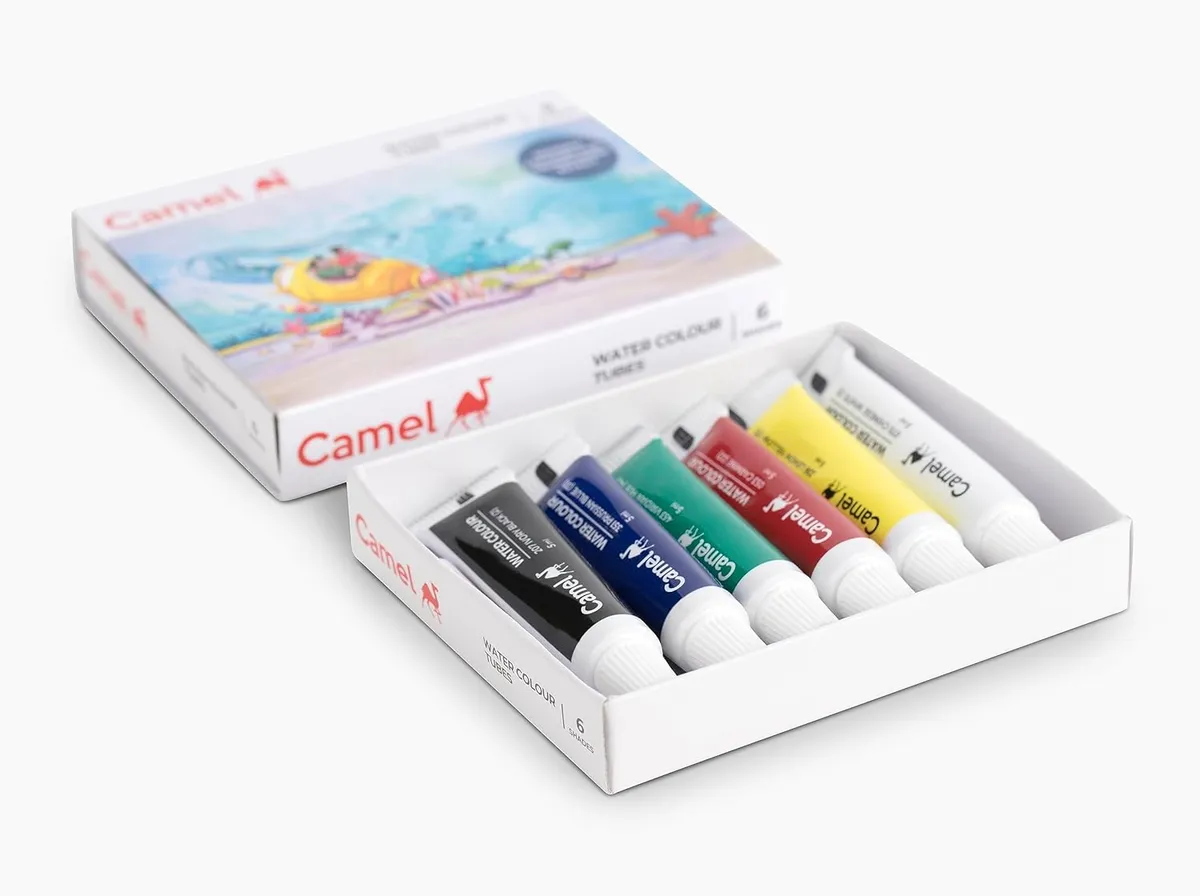 Camel Water Colour Tubes - 6 Shades