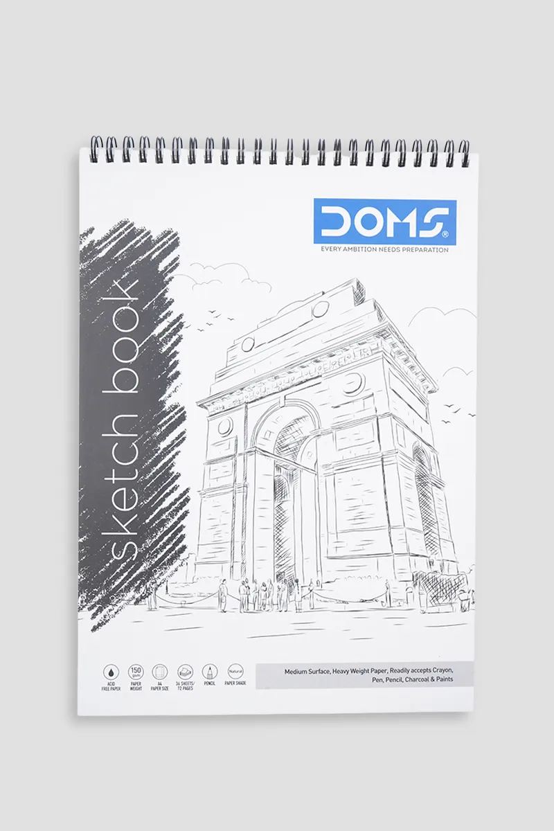 Doms Wiro Binding Sketch Pad, 72 Pages - Pack of 1