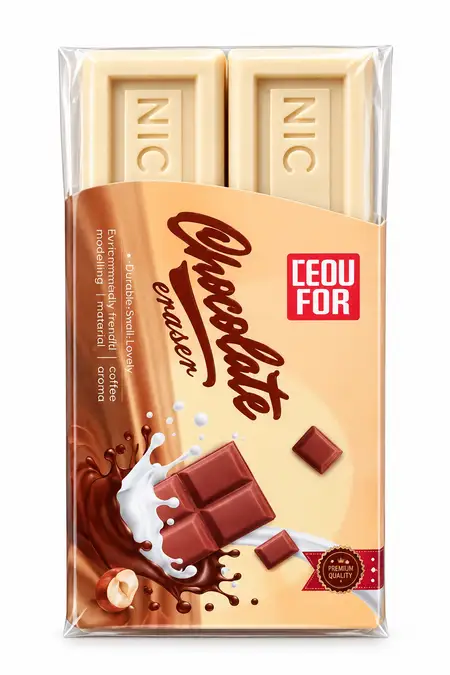 Cute Chocolate Eraser - Pack of 1 - 4x8 CM