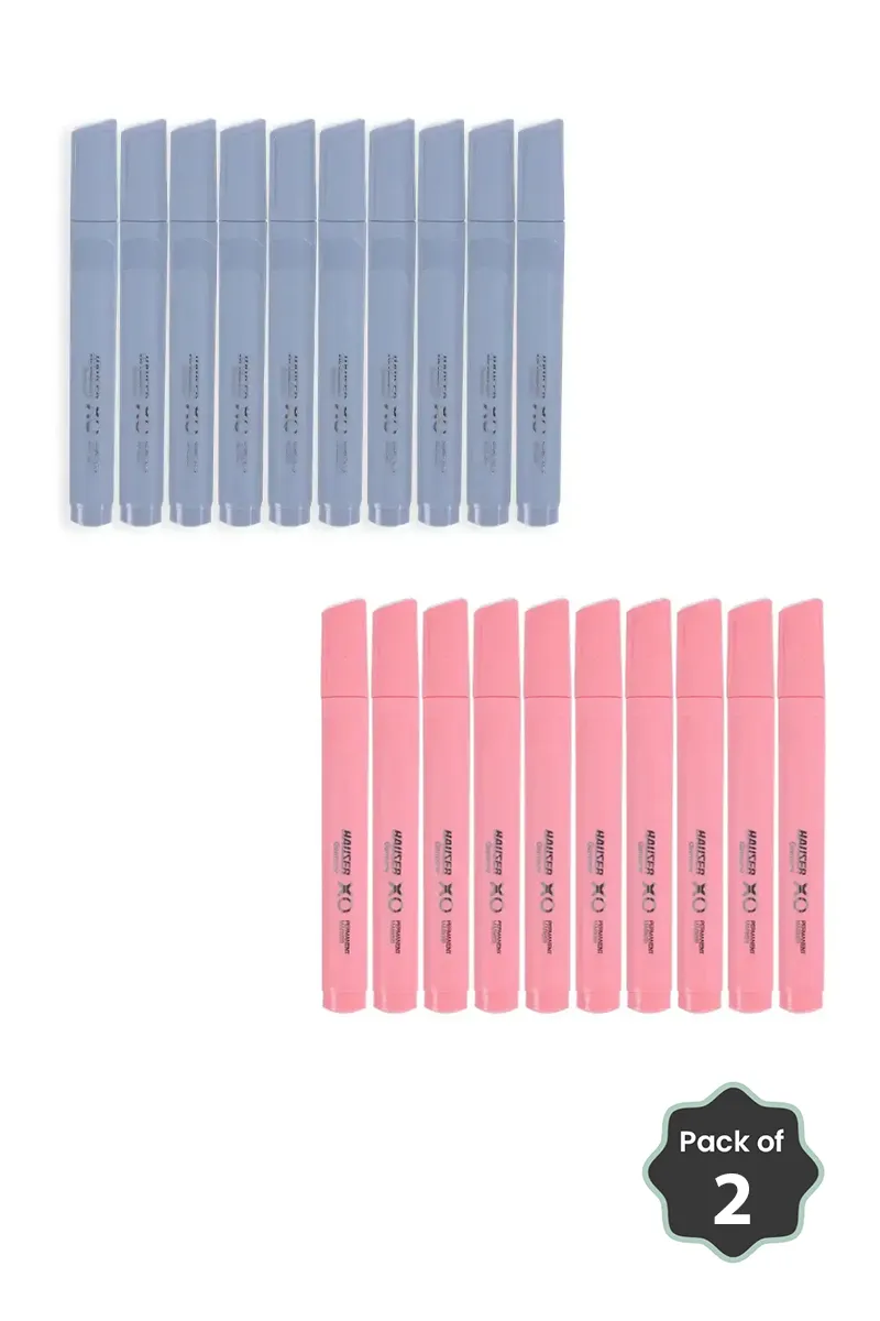 Hauser XO Permanent Marker Combo – Red & Black (Pack of 10 Each) 