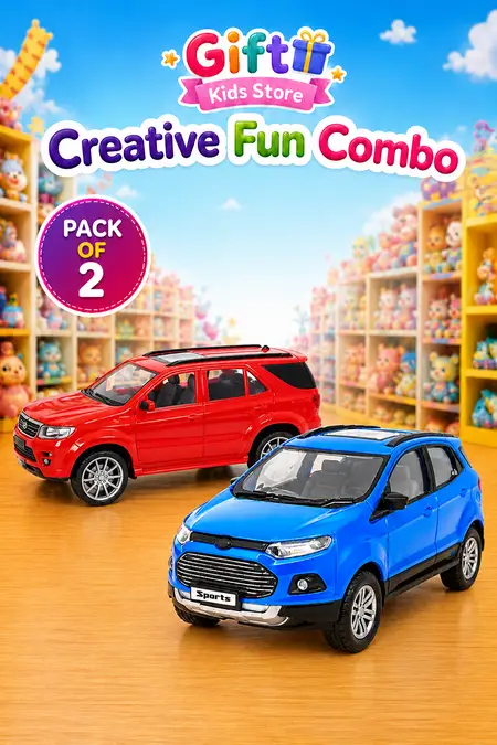 Sports Echo SUV & Fortura Pull Back Car Toy Set Combo - Pack of 2
