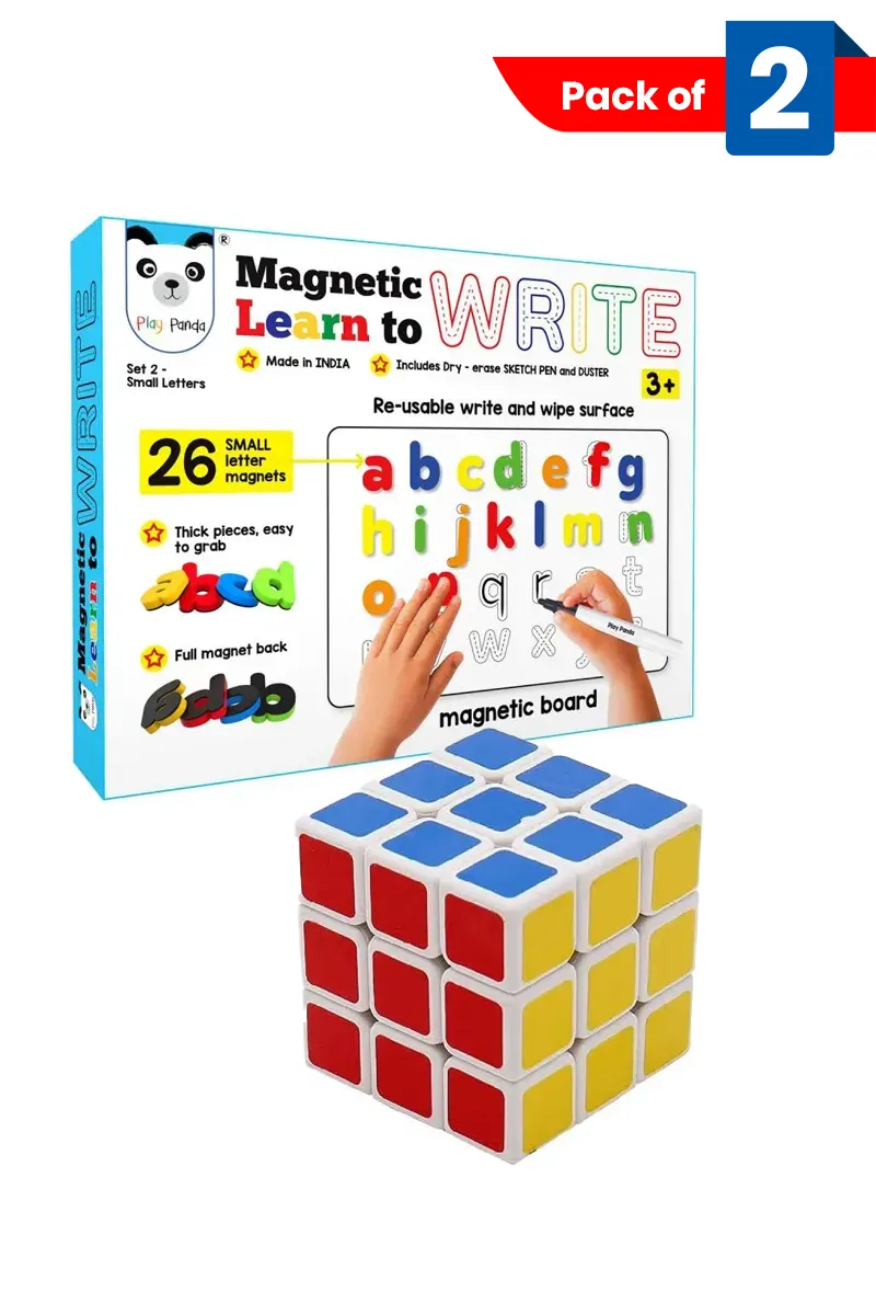 Small Alphabets Learn to Write Set & Magic 3x3x3 Rubik Cube 