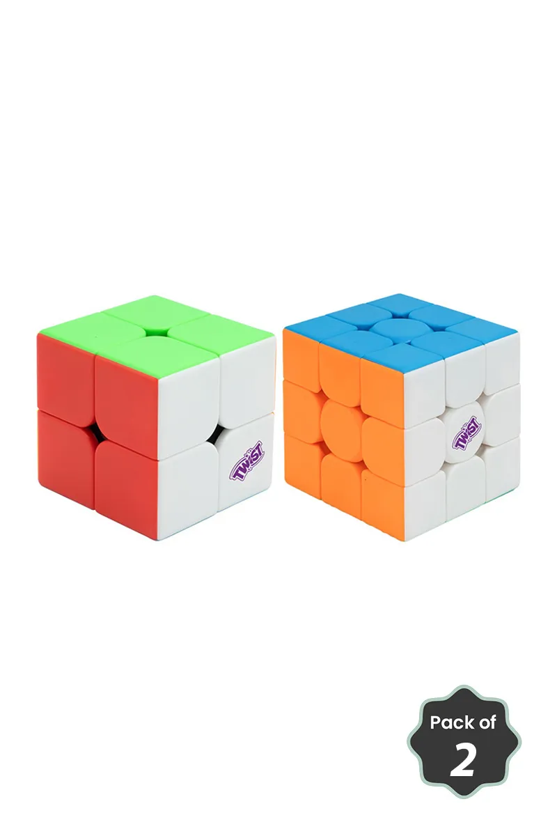 Twist Speedcube - Pack Of 2 ( 2x2 & 3x3 )