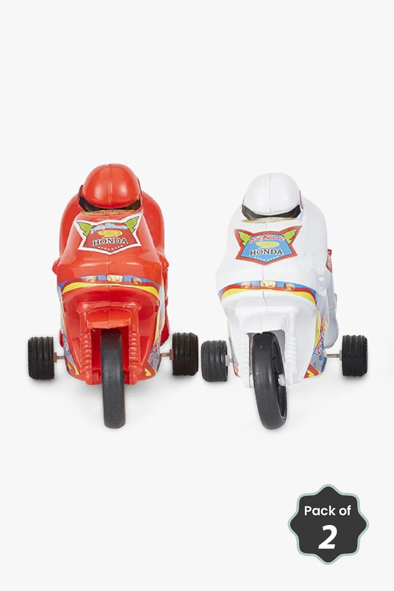 Kawasaki Pull-Back Bike Toys Combo for Kids