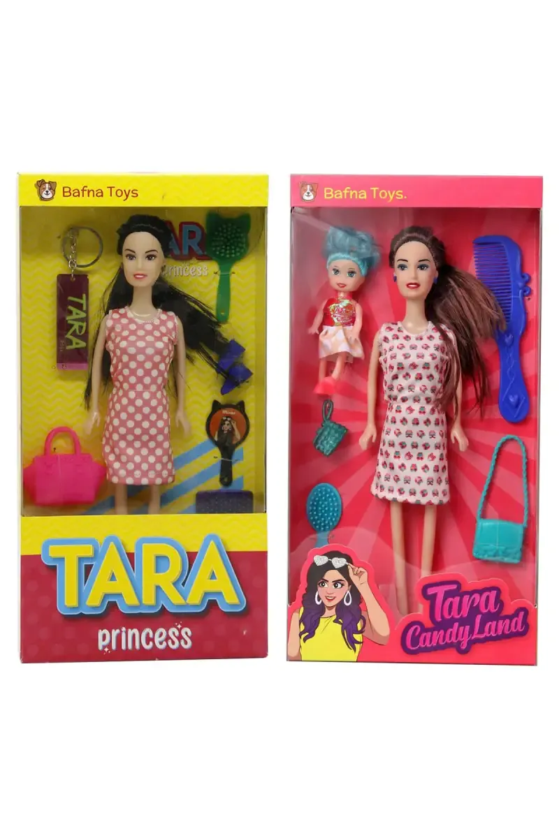 Beautiful Tara Candy Land & Princess Doll with Accessories – Pack of 2